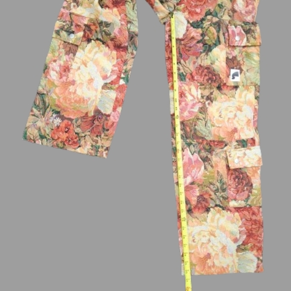 Floral Straight Leg Women's Pants - Picture 6 of 9